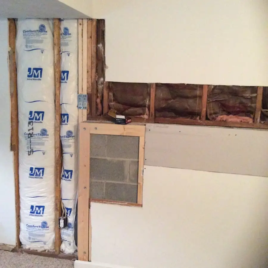 Wall insulation replacement during Contents Cleaning & Restoration in Woodstock